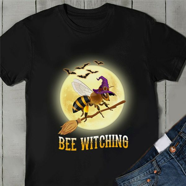 

bee колдовская witche halloween bee смешные t-shirt открытый wear tee shirt