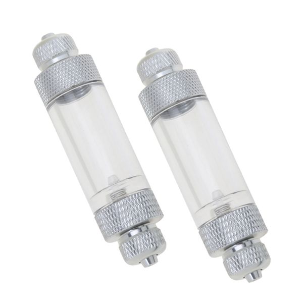 

2pcs aquarium fish tank check valve aluminum bubble counter for co2 regulator - dual head