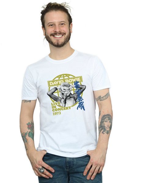 

david bowie men's live in concert t-shirt tee shirt