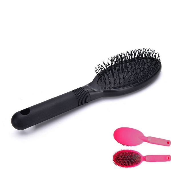 

hair brushes 1pc oval cushion nylon natural extension brush boar bristle for barber hairdressing tools, Silver