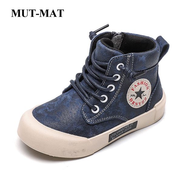 

2020 autumn new children' martin boots pigskin leather british style boy shoes ankel-high baby soft-sole cotton boots, Black;grey