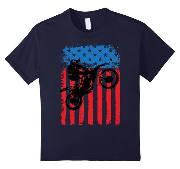 

fashion motocross dirt bikes jumping american flag shirt enduro tee shirt