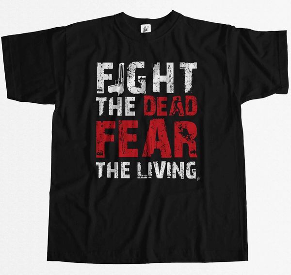 

борьба мертвых страх живые walking zombies dead mens t-shirt удобная футболка с коротким рукавом повседневная печать тройники дешевые целые