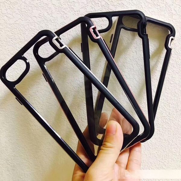 

super anti-transparent clear phone shell protection cover shock shell for iphone 6 7 8 plus for iphone x phone case cover b