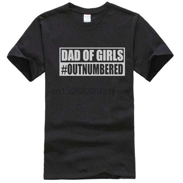 

mens dad of girls #outnumbered t-shirt fathers day gift