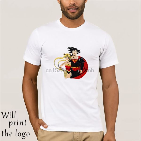 

wonder women superman sailor moon goku men's t shirt