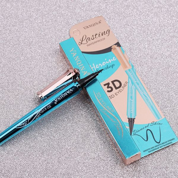 

eyeliner cool black quick-drying waterproof and sweat-proof smudge-proof smooth water easy to apply beauty makeup e2