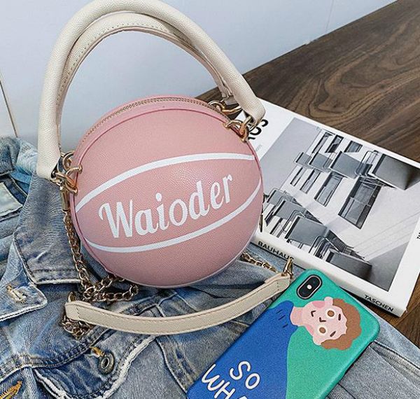 

Designer Handbag One-shoulder Foreign Female Bag 2020 New Fashion Crossbody Bags Basketball Shape Bag Best Selling
