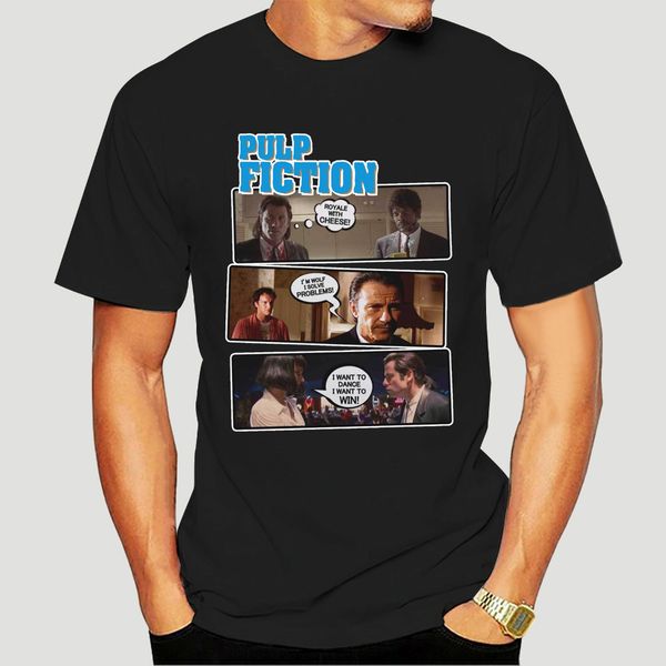 

t-shirt pulp fiction story movie shirt mia wallace vincent vega mr wolf g-3027a