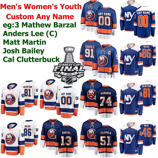 

2020 stanley cup final new york islanders hockey jerseys derick brassard casey cizikas michael dal colle eberle ross johnston custom stitche, Black;red
