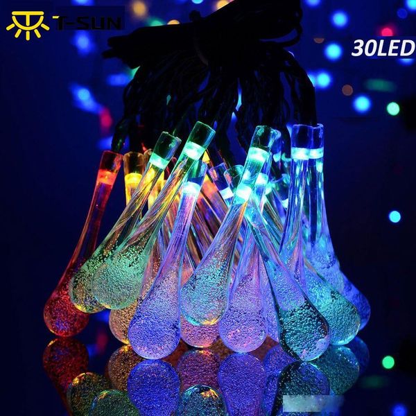 

30led string lights solar fairy lights solar garland outdoor lighting solar light for garden christmas party wedding
