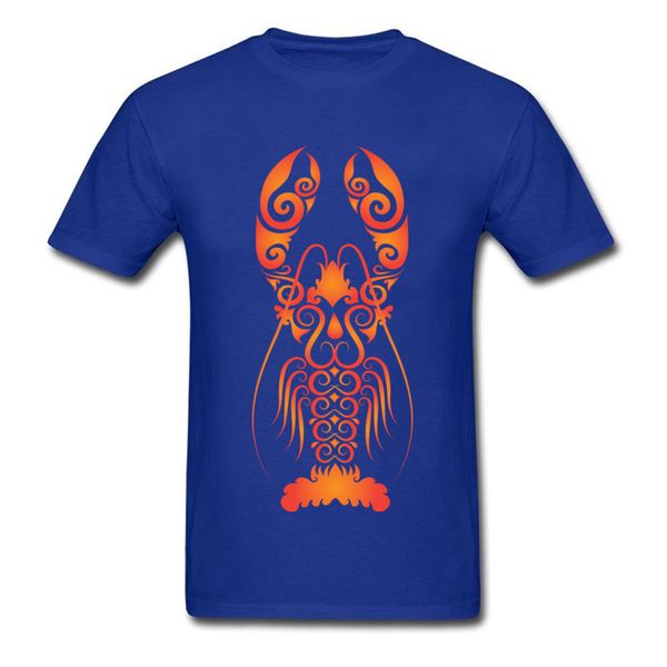 

casual shirt funky lobster ornament style fabulous cool men's black t shirt short sleeve t-shirts cartoon art design
