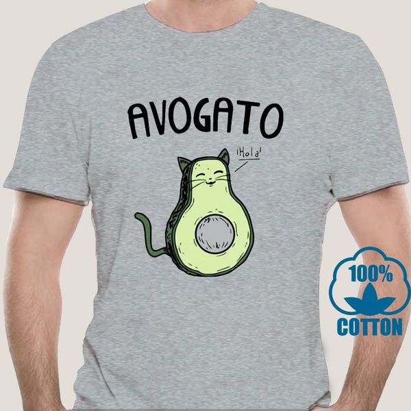 

4040a мужские avogato смешная тенниска авокадо cat cute cat face новизна tee 2019 мужская мода tee