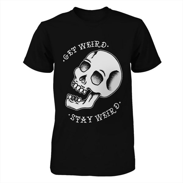 

2019 fashion get weird skull shirt tee shirt