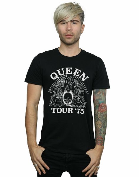 

queen mens tour 75 t-shirt street wear fashion tee shirt