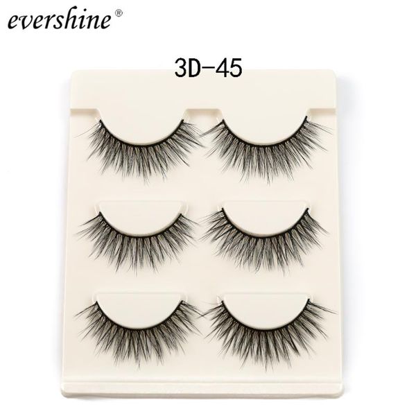 

2020 new sale 1cm-1.5cm hand made dropshipping natural eyelashes mink lashes 3d handmade reusable popular false makeup #3d-39