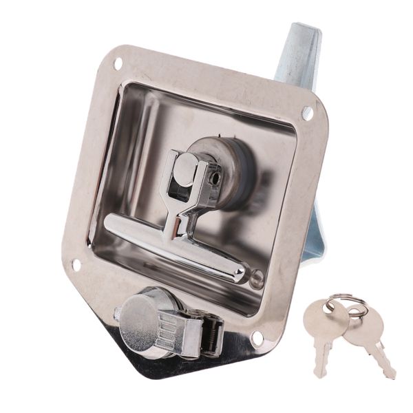 

высокое качество автомобиля из нержавеющей стали складной toolbox замок tool box трейлер