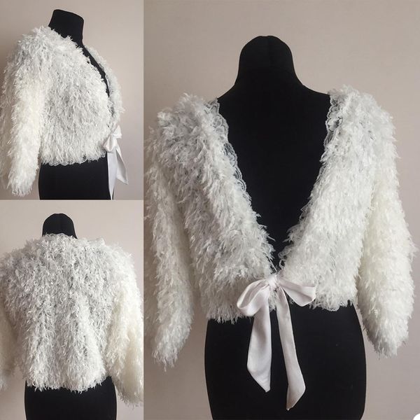 

winter wedding coat bridal manteau faux fur custom made bridal wraps & jackets special party banquet wrap wedding bride coats, White