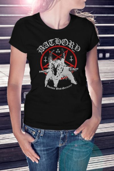 

bathory hordes west germany women t-shirt metal tee shirt venom mayhem(1