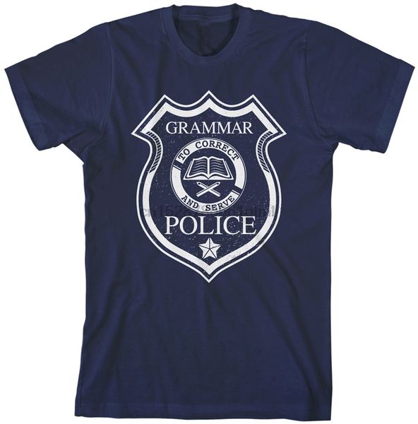

threadrock mens grammar police t-shirt funny nerd geek english birthday gift tee shirt