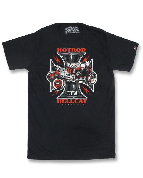 

2020 new brand od hellcat herren iron cross ftw t-tee shirt.bikertattoocustomoldschool style tee shirt