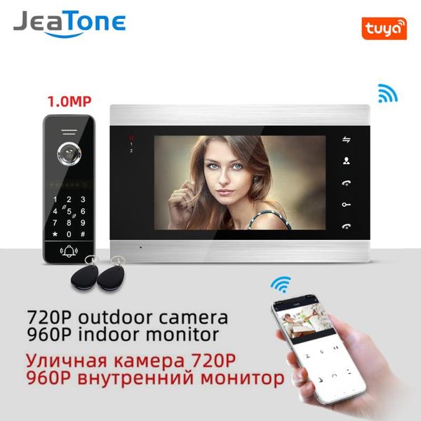 

video door phones tuya app remote control wifi phone intercom home access system keypad/ unlock motion detection