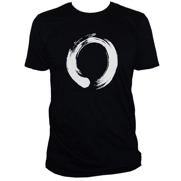 

enso circle t shirt zen buddhism printed japanesse graphic calligraphy tee gift print t-shirthip hop tee shirtnew arrival tees