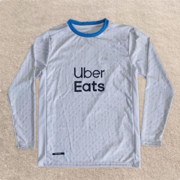 

new 20 21 marseille long sleeve soccer jersey payet thauvin l. gustavo sanson om home away football shirt 2020-21 maillot de foot, Black