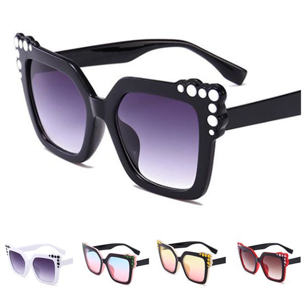 

fashion women sunglasses personality cat eye sun glasse eyewear goggles anti-uv spectacles oversize frame eyeglasses ornamental a, White;black