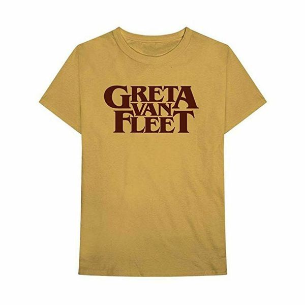 

greta van fleet old gold logo t-shirt all sizes new