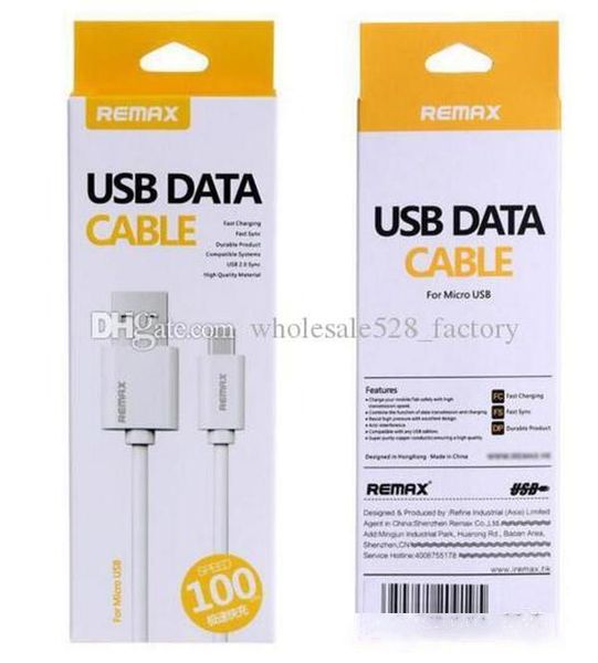 

original remax fast speed charging data cable micro usb cable for samsung sony htc huawei usb cable with retail package