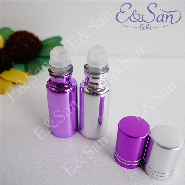 

eyebrow tools & stencils colorful glass perfume roll on 5ml small uv empty bottle 10pcs/lot