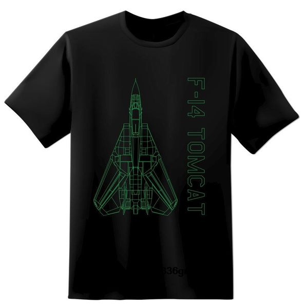 

men t shirt f-14 tomcat green schematic man fashion black size s-4xl t-shirt women