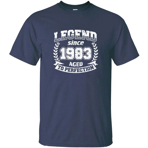 

customized vintage legend since 1983 aged to perfection t-shirt cotton cute classic men tshirts short sleeve quality