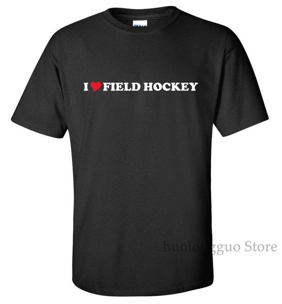

i love field hockey сердце мужчины женщины t-shirt 100% хлопка мужчины майка женщин топы тройника вскользь футболки с коротким рукавом