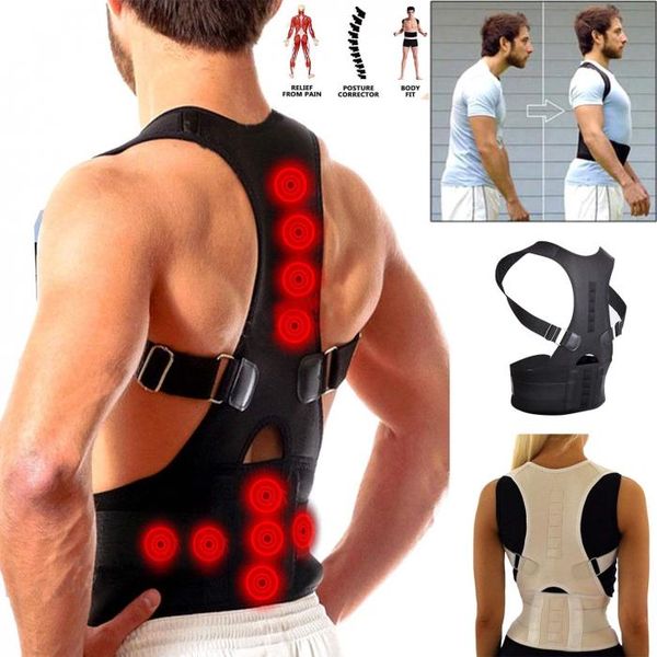 

back support adjustable body shaping posture corrector belt shoulder brace strap for improving round hunchback, Black;blue