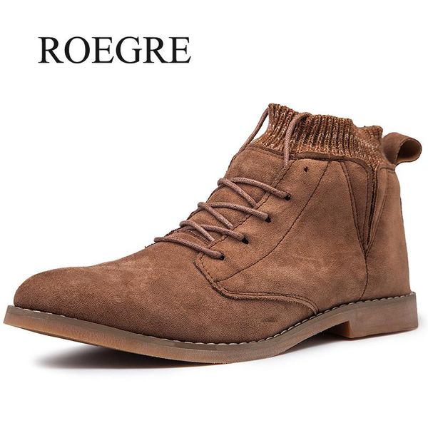 

male winter boots designer man ankle boots footwear lace up driving shoes men vintage men working dress 45 46, Black