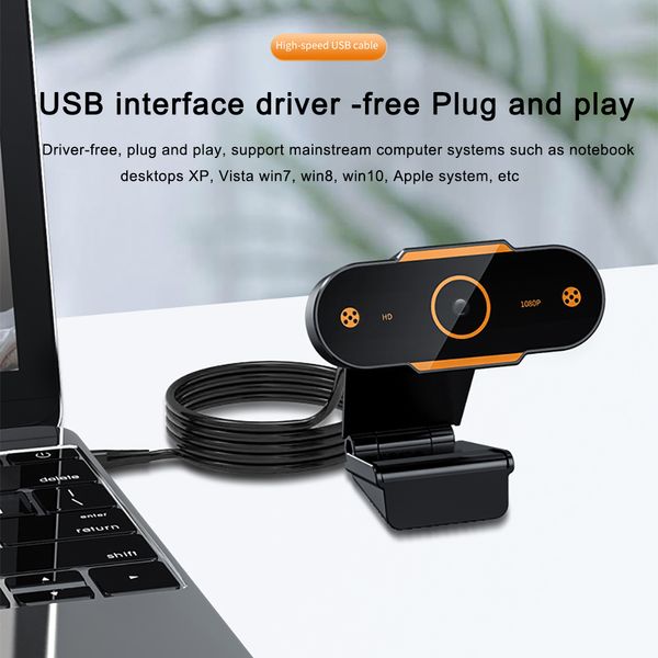 480/720 / 1080P / 2k веб-камера 5 миллионов пикселей HD веб-камера USB 2.0 Автофокус Видеозвонок с микрофоном для ноутбуков