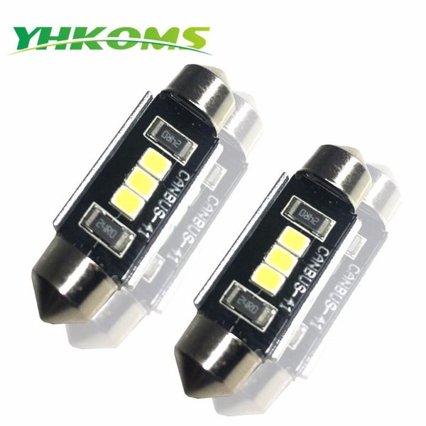 YHKOMS 4 шт C5W C10W фестона 28мм 31мм 36мм 39мм 41мм 44мм LED Reading Light Dome Авто Внутреннее освещение Canbus Автомобильные светодиодные лампы 12V