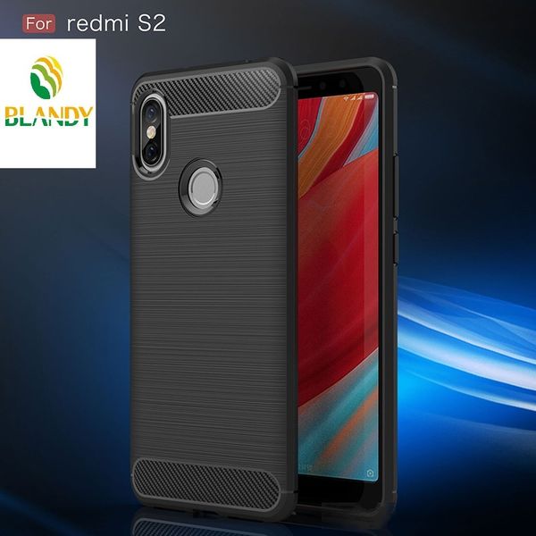 

for xiaomi redmi s2 carbon fiber drawing soft silicone back cover case for xiaomi 6x a2 8 6