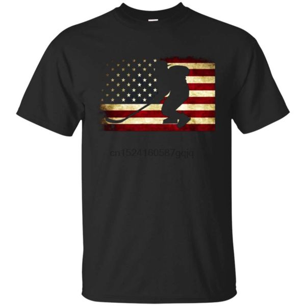 

ice hockeyer t-shirt usa flag ice hockeyer player tee
