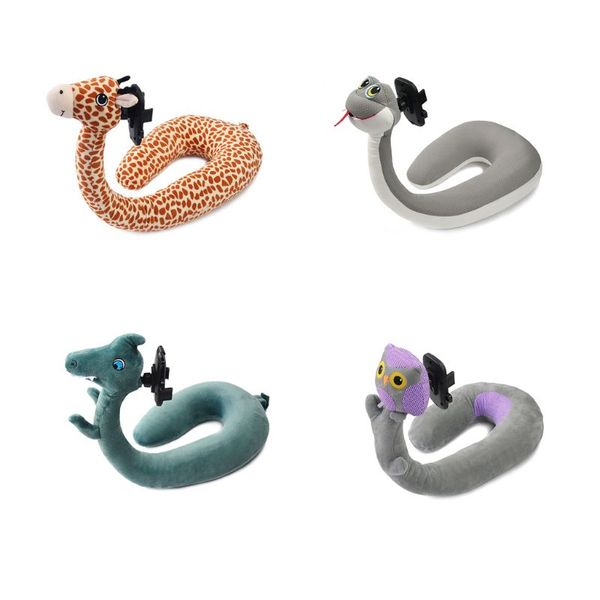 

2in1 mobile phone holder for memory foam neck travel pillow u shaped neck