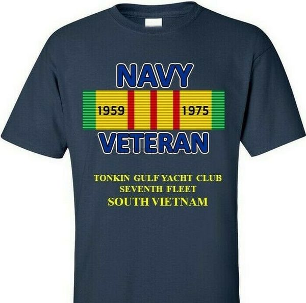

tonkin gulf yacht club vietnam campaign ribbon silkscreen shirtsweat tee shirt custom print