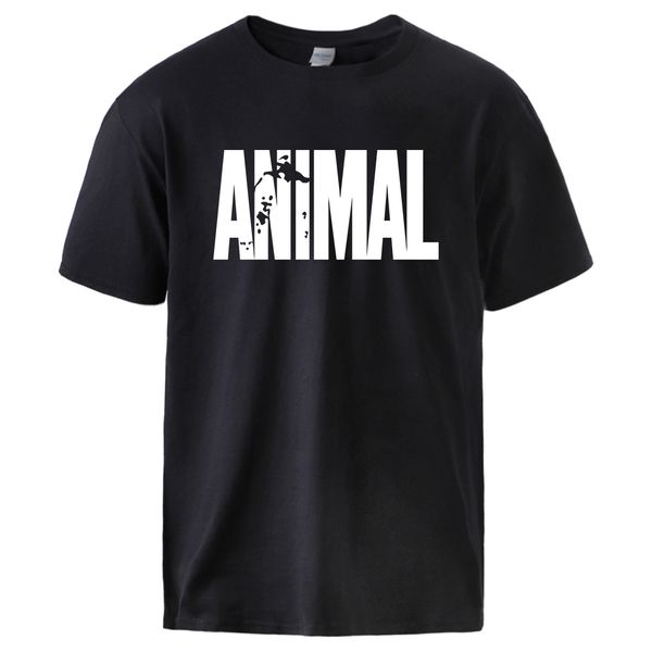 

men's cotton tshirt summer animal print short sleeve streetwear 2020 male casual tracksuits t shirts man brand hip hop black tee