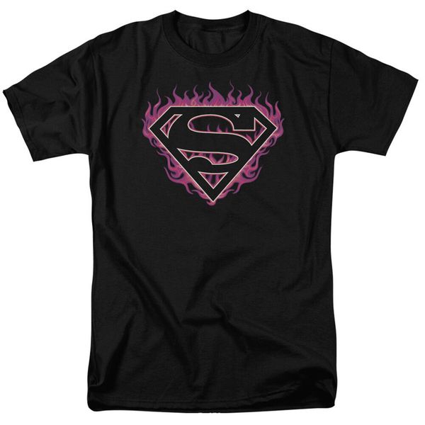 

superman fuchsia flames licensed t-shirt all sizes printed tee shirt