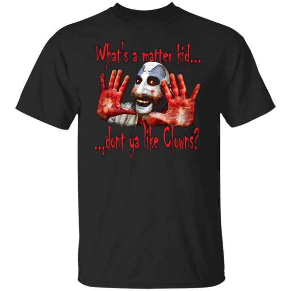

captain spaulding black t-shirt for women men short sleeve men clothes tee shirt