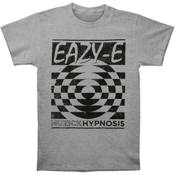 

eazy e men's hypnosis grey tee t-shirt grey round neck tee shirt