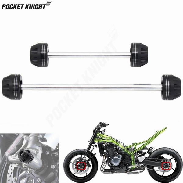 

rear front axle fork crash slider for zx-6r zx6r ninja 2009-2013 10 11 12 motorcycle wheel protector falling protection