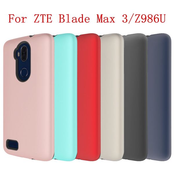 

for htc bolt 10 evo zte max xl/zmax pro 2/blade max 3/z986u/n9560 armor hybrid wrapped tpu with pc case