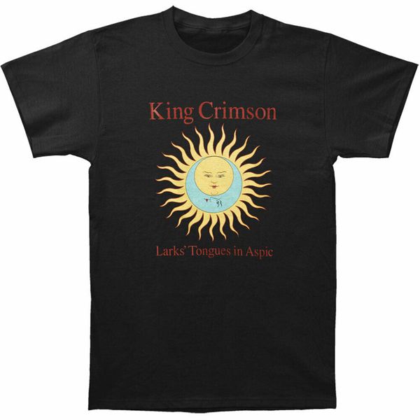

king crimson men's larks' tongues in aspic black t-shirt xxxx-large black homme plus size tee shirt